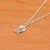 Cadena de Acero Blanco con dije NC1046