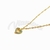 Cadena de Acero dorado con dije NC1047