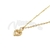Cadena de Acero dorado con dije NC1049