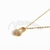 Cadena de Acero dorado con dije NC1050