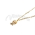 Cadena de Acero dorado con dije NC1058