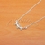 Cadena de Acero Blanco con dije NC1070
