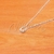 Cadena de Acero Blanco con dije NC1073