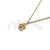 Cadena de Acero dorado con dije NC1074