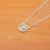 Cadena de Acero Blanco con dije NC1079