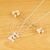 Cadena de Acero Blanco con dije NC455