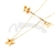 Cadena de Acero dorado con dije NC540