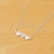 Cadena de Acero Blanco con dije NC764
