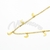 Cadena de Acero dorado con dije NC765