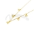Cadena de Acero dorado con dije NC888