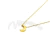 Cadena de Acero dorado con dije NC890