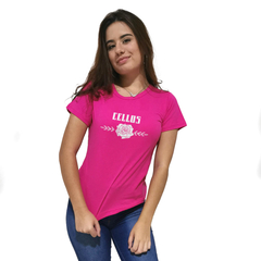 Camiseta Feminina Cellos Sigle Rose Premium