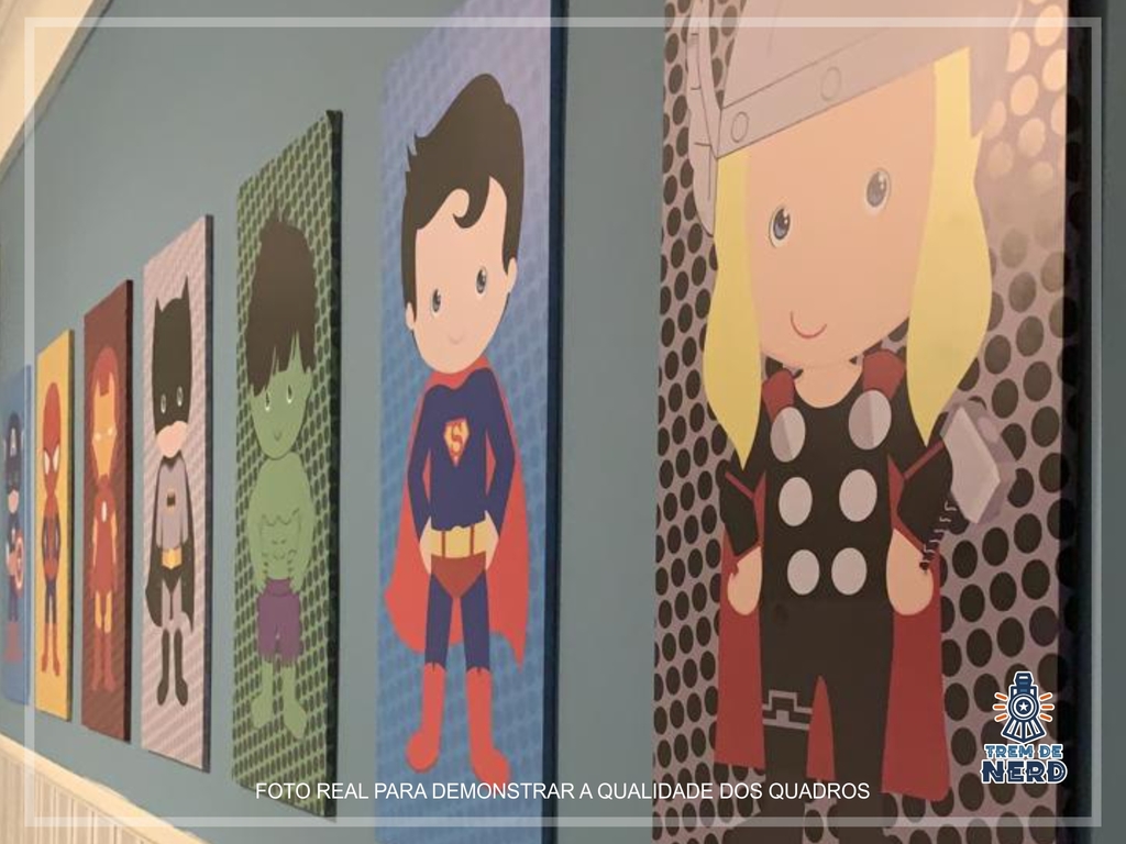 Quadro Decorativo Filmes Desenho Herois Superman Decorar