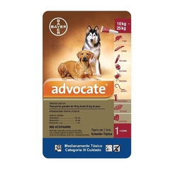 Advocate Antiparasitario Perros de 10 - 25Kg Pipeta de Uso Externo