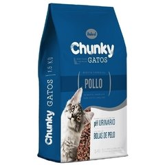 Comida para Gato Adultos Chunky Pollo Bolas de Pelo 8 Kgs