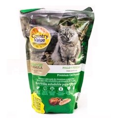 Comida para Gato Adultos Country Value Pollo y Pescado 2 Kgs