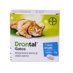 Drontal Gatos Antiparasitario Interno 2 Tabletas