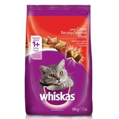 Comida para gatos Whiskas Gatos Carne Receta Original 500 Grs