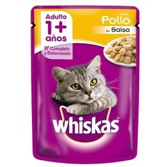 Whiskas Pouche Gatos Pollo en Salsa 85 Grs