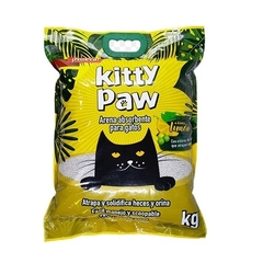 Arena para Gatos Kitty Paw con Aroma Limon 8 Kilos