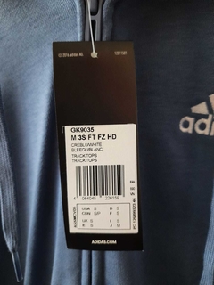 BUZO ADIDAS CON CAPUCHA ESSENTIALS 3 RAYAS - comprar online