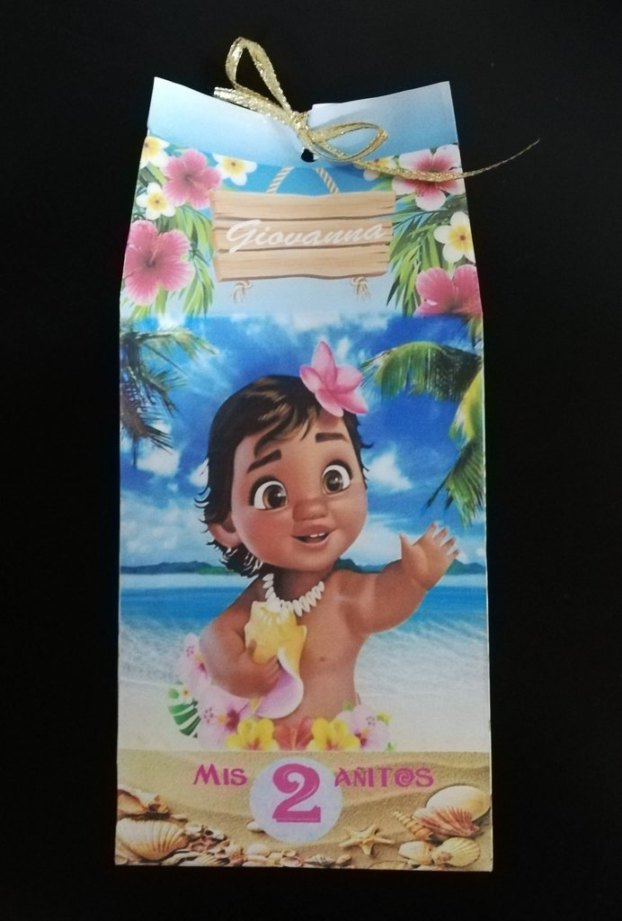 Bolsitas Golosineras Milk Box Moana Bebe 10 Unid