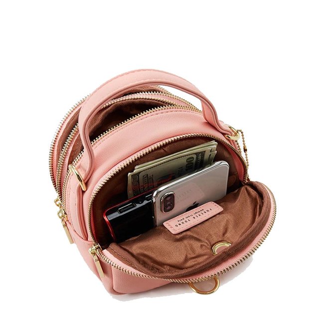 mini bolsa mochila feminina