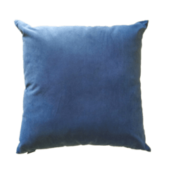 Capa de Almofada veludo liso azul anil