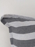 Almohadon rayado negro y gris - comprar online