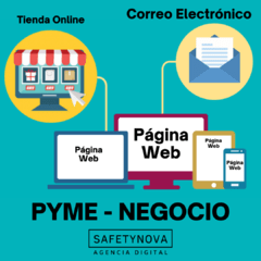 Página Web, Correos Corporativos, Tienda Online para Pymes y Negocios