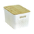 CAJA NORDICA CON TAPA BAMBU BLANCA 36X27X24