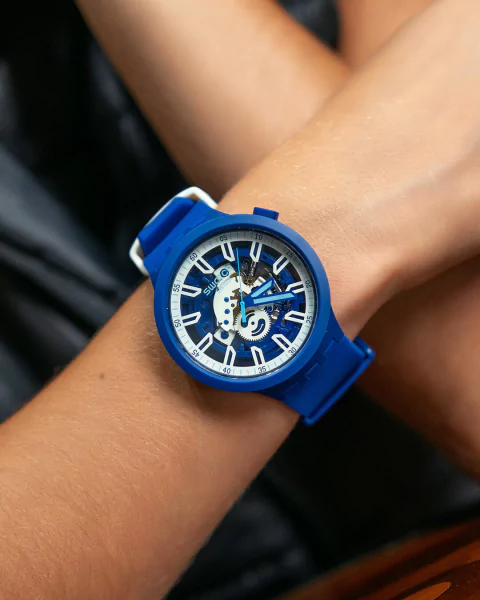 jugo Labor Obstinado Reloj Swatch SB01N102 ISWATCH BLUE Big Bold Unisex de silicona