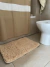 Alfombra de baño beige