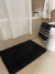 Alfombra de baño negra