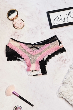 Culotte Bianca Rosa Fuccia en internet