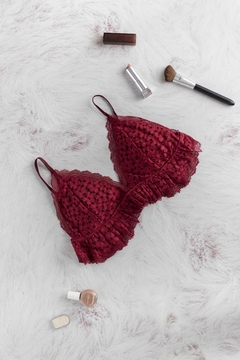 Bralette Praga Bordó