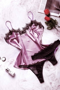 Pijama Flora Lila