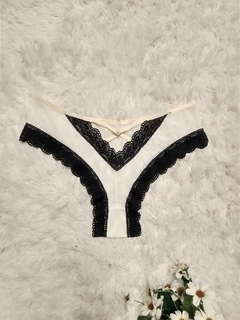 Culotte Bianca Natural con Negro