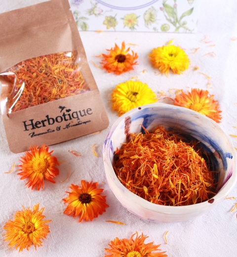 CALENDULA, FLORES ENTERAS SECAS X 35 GR