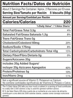 Biscuits con Chips de Chocolate 20 Paquetes de 100G c/u - tienda online