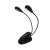 Lampara para atril partitura lectura. Doble luz led usb con clip.