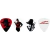 Puas de guitarra electrica - Pesadilla - Freddy Krueger x 6 unid - comprar online
