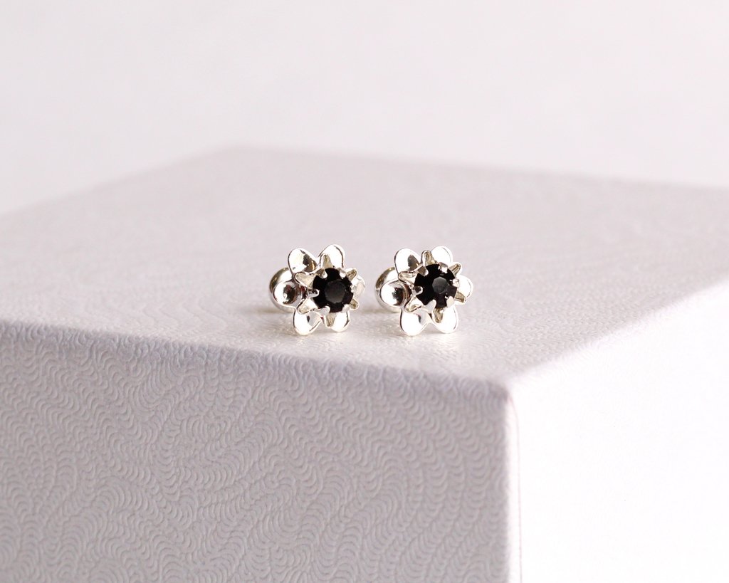 Abridores flores negras - Comprar en Gla Joyas