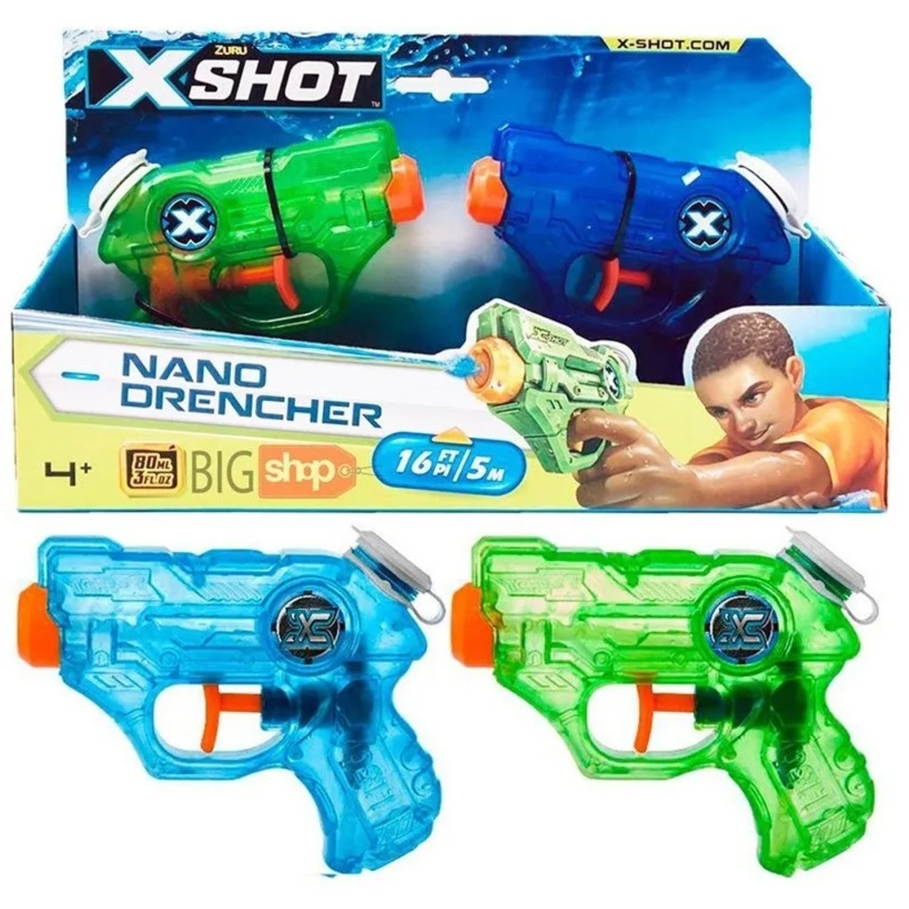Pack 2 pistolas de agua mini XShot 20 cm 42723