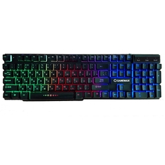 Teclado Gamemax K207-S Iluminado 3 Colores Usb