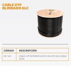 Cable Utp Cat.6 Glc Exterior X 305Mts Doble Vaina