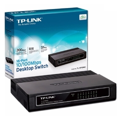 Switch Tp-link 16 Puertos Escritorio 10/100mbps TL-SF1016D
