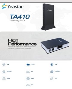 Gateway Yeastar TA410 FX0 en internet
