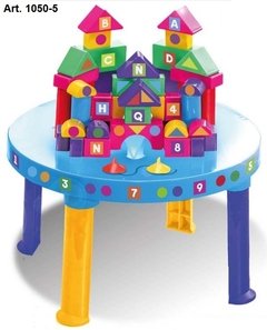 Mesa Desarmable con 45 Bloques