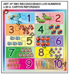 Puzzles - Reconociendo los Números - comprar online